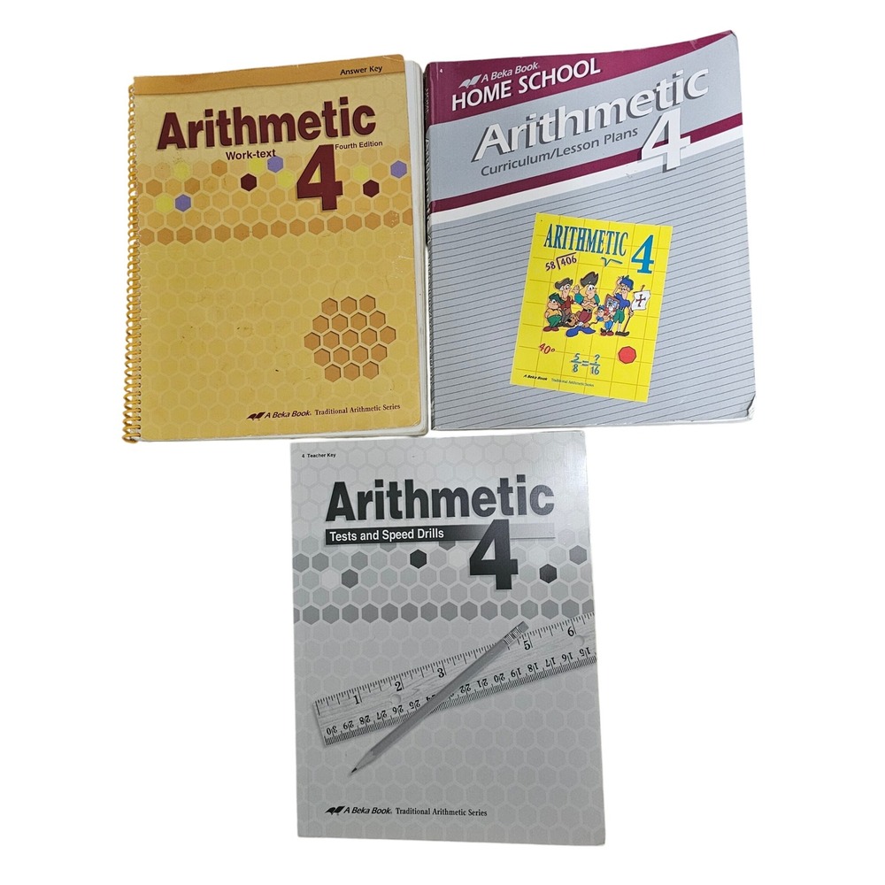 Abeka Homeschool Arithmetic Grade 4 Curriculum and Teacher Answer Keys Education